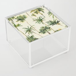 Watercolor Palm Trees Acrylic Box