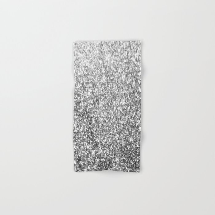 Silver glitter Hand & Bath Towel