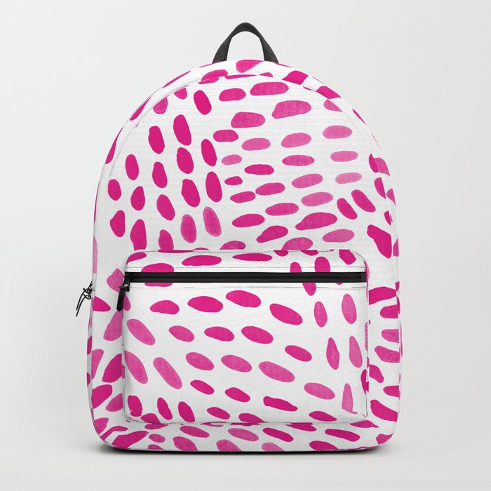 Watercolor dotted lines - pink Backpack
