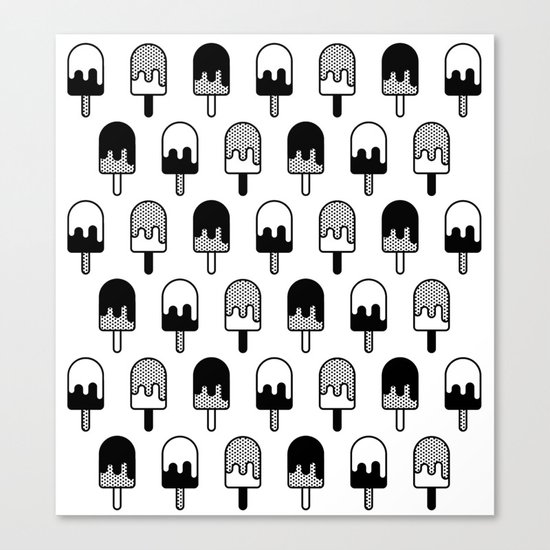 Ice Cream Pattern #2 Canvas Print