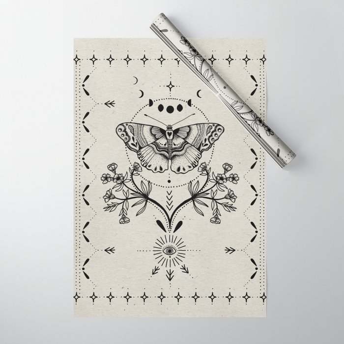 Magical Moth Wrapping Paper