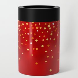 Red Sparkles Modern Collection Can Cooler