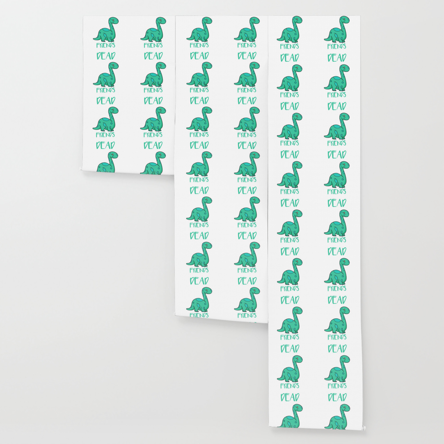Cute All My Friends Are Dead Funny Dinosaur Pun Wallpaper By