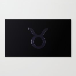 Zodiac symbol or Taurus sign Canvas Print
