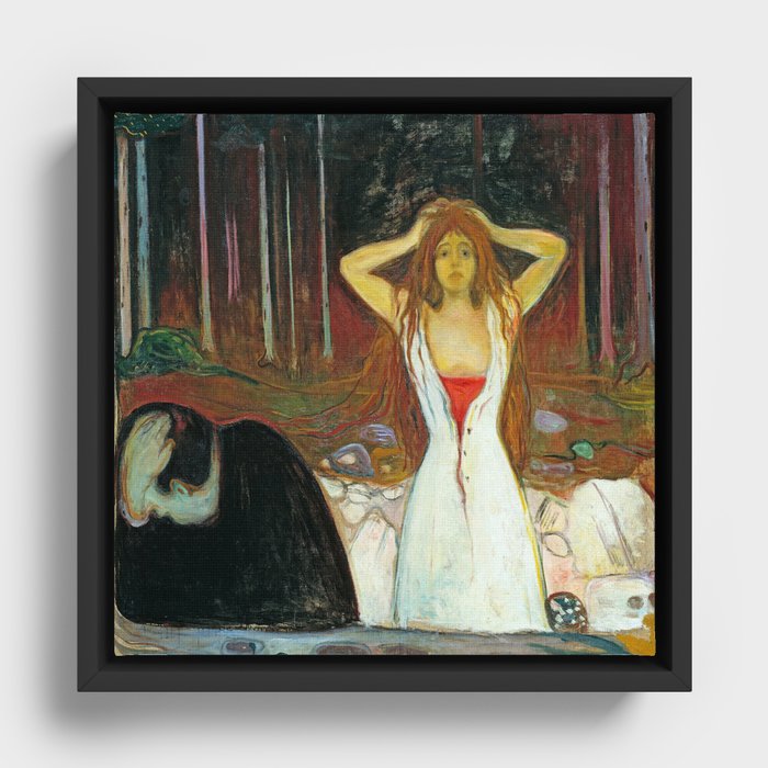 Edvard Munch Ashes Framed Canvas