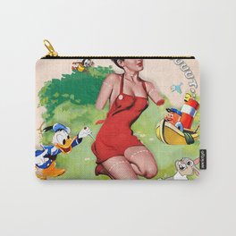 Digital Collage Carry-All Pouch