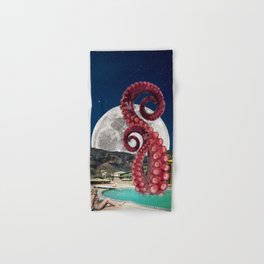 Octopus in the pool Hand & Bath Towel