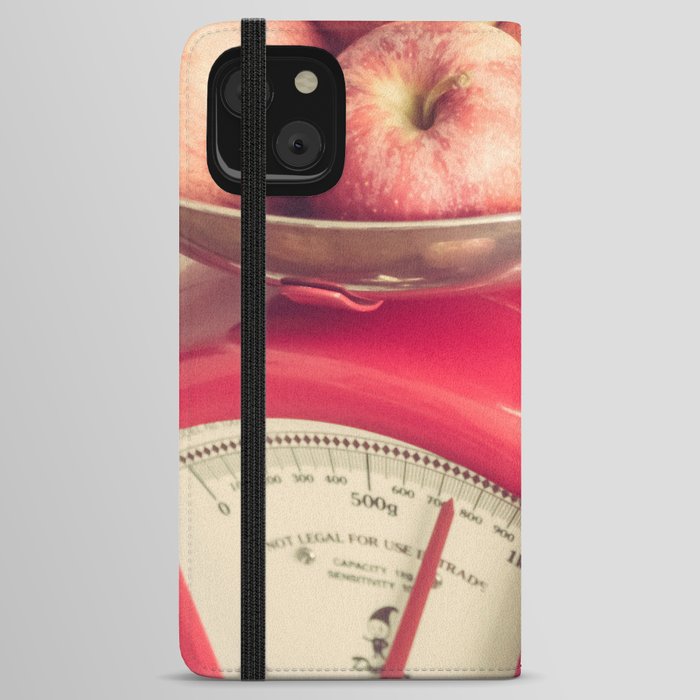 Apples in Scales Still Life iPhone Wallet Case