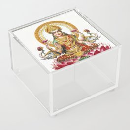 Hindu Goddess Lakshmi Poster Print  Indian Asia Yoga Meditation Acrylic Box