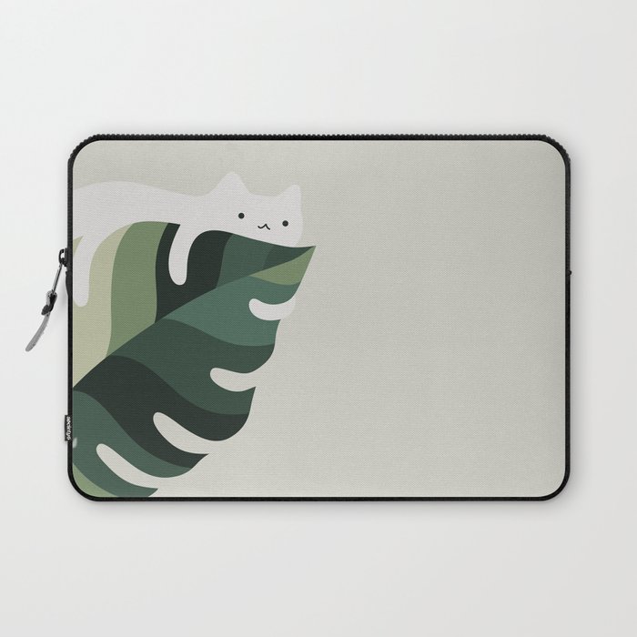 Cat and Plant 12C Laptop Sleeve