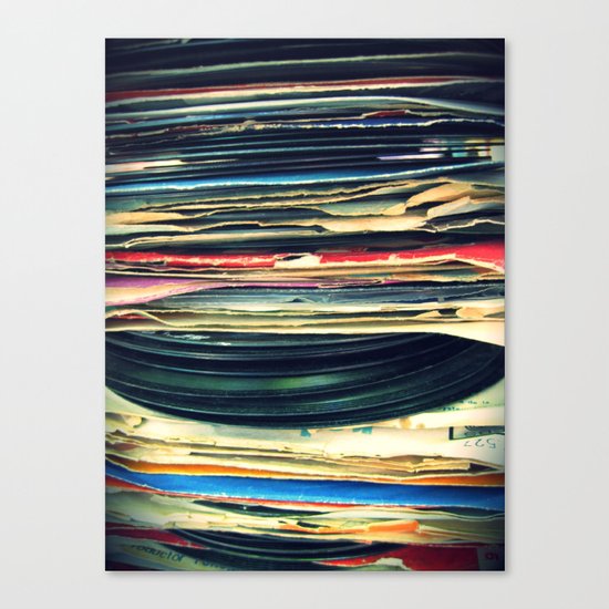 put your records on Canvas Print
