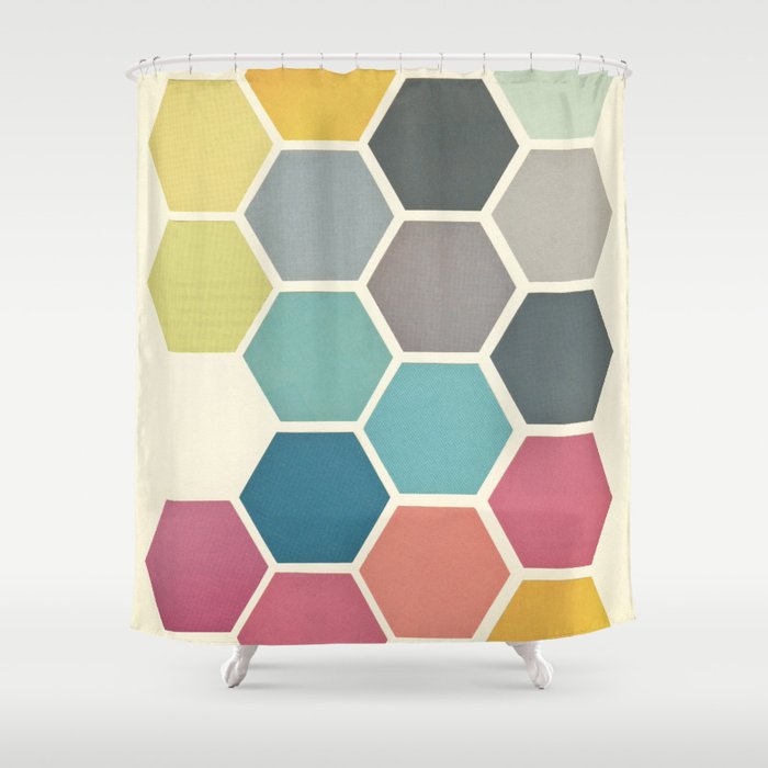 Honeycomb II Shower Curtain