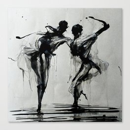 Ink Dancers 04 Canvas Print by Stephen Beveridge