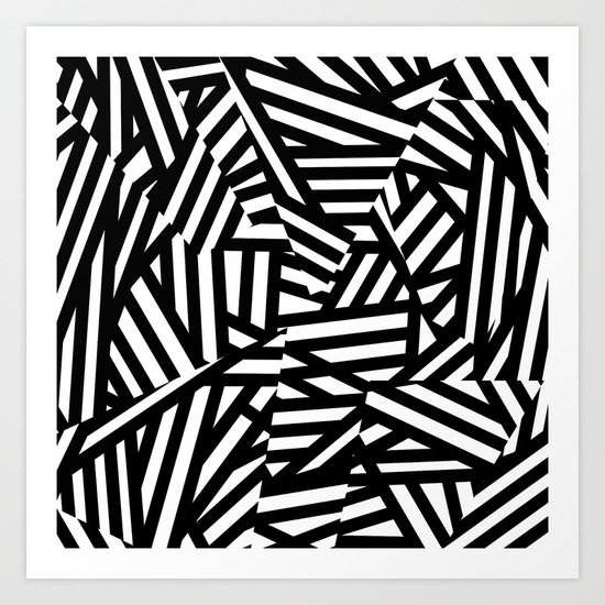 Simply Black and White 1 Art Print