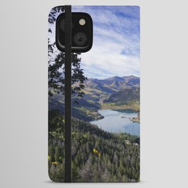 Autumn view of Lake San Cristobal in Colorado iPhone Wallet Case