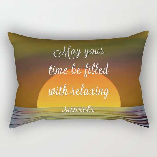 Relaxing Sunsets Rectangular Pillow