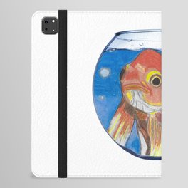 Gertrude the Goldfish in a Fishbowl  iPad Folio Case