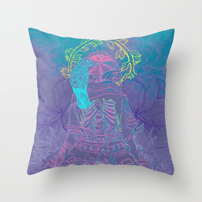 Holy Decay Throw Pillow