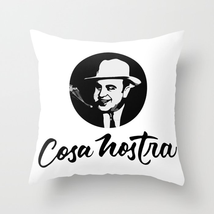 Cosa Nostra Throw Pillow