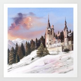 Transylvania Castle Art Print