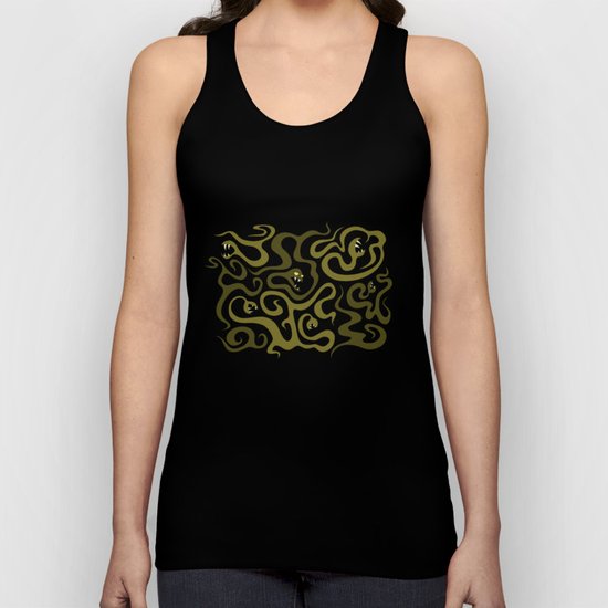 Funny Cartoon Evil Snakes Unisex Tank Top