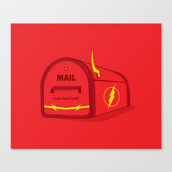 Faster than E-mail Canvas Print