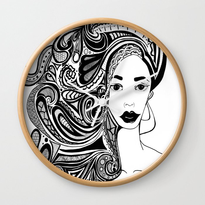 Girl. Wall Clock