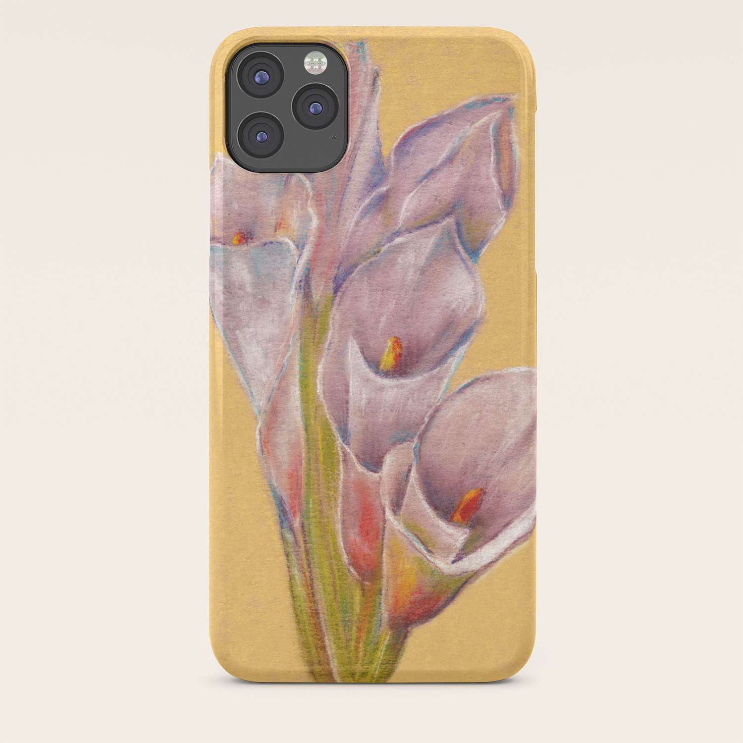 Wallpaper Calla Lily Flowers Still Life Drawing By Pastel Iphone Case By Desktop Wallpaper