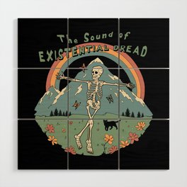 The Sound of Existential Dread Wood Wall Art