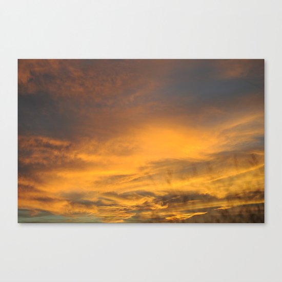 COME AWAY WITH ME - Autumn Sunset #2 #art #society6 Canvas Print