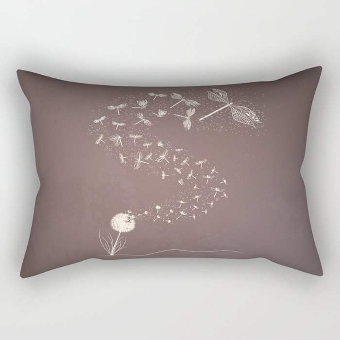 Dandelion's metamorphosis Rectangular Pillow