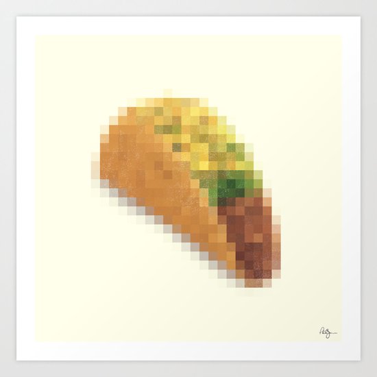 Censored Mexican Dish Art Print