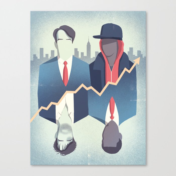 Wall Street's Twins Canvas Print