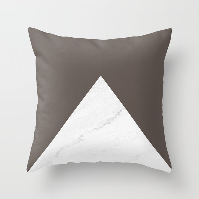 Marble and brown granite pillow by ARTbyJWP | society6.com