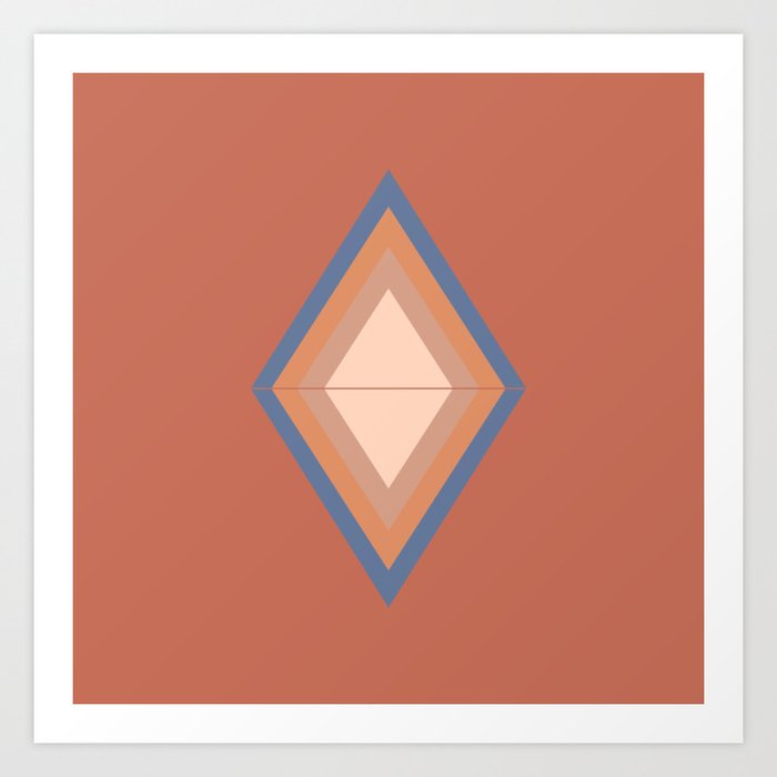 Geometric Triangle Art Design  Art Print