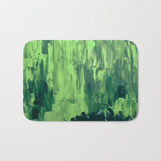 Snow Dreams At Night, Solar Flares Series Bath Mat