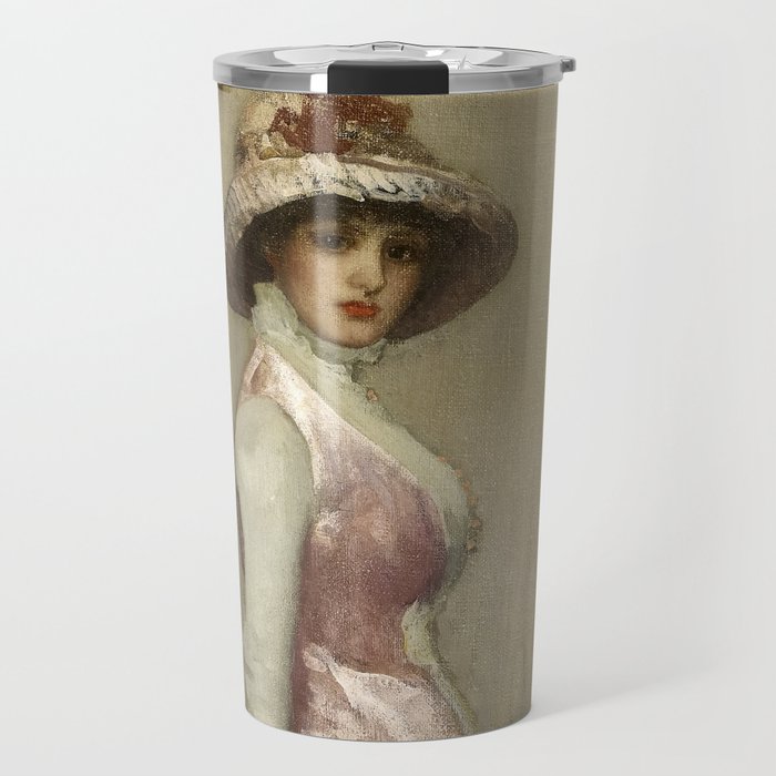 Harmony in Pink and Grey, Portrait of Lady Meux, 1881-1882 by James McNeill Whistler Travel Mug