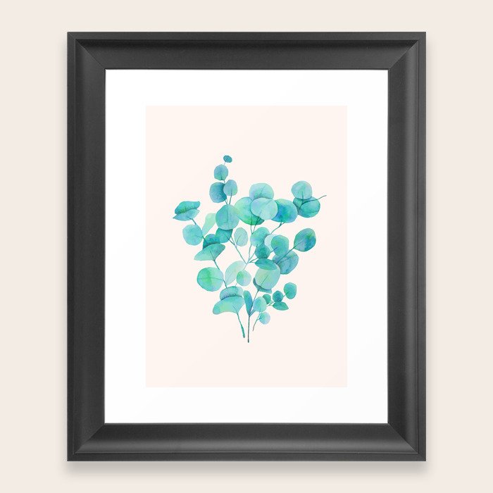 Eucalyptus Framed Art Print by Nadja Society6