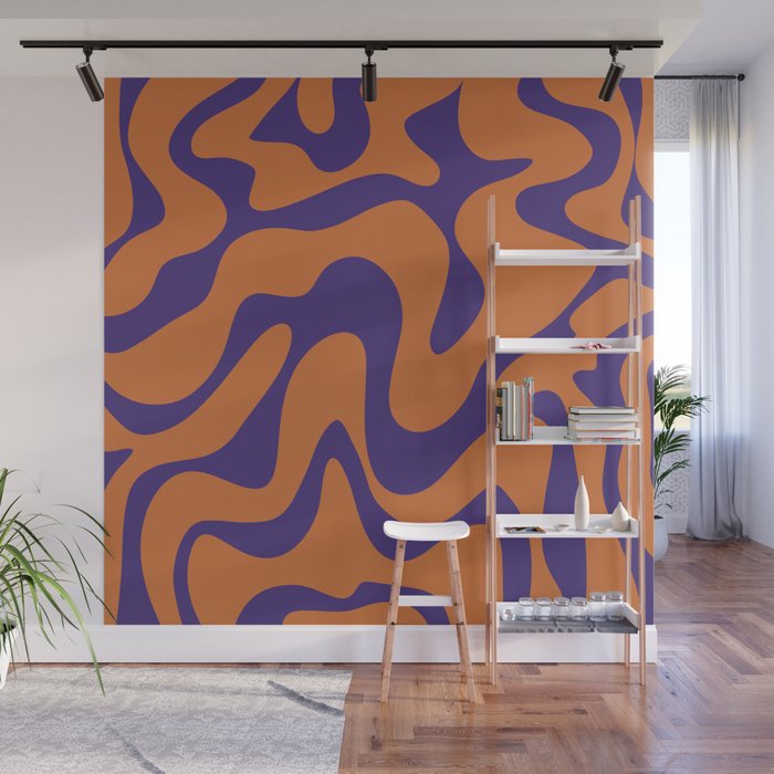 17 Abstract Swirl Shapes 220711 Valourine Digital Design Wall Mural
