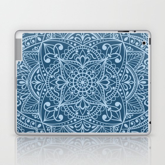 Blue Mandala Laptop & iPad Skin