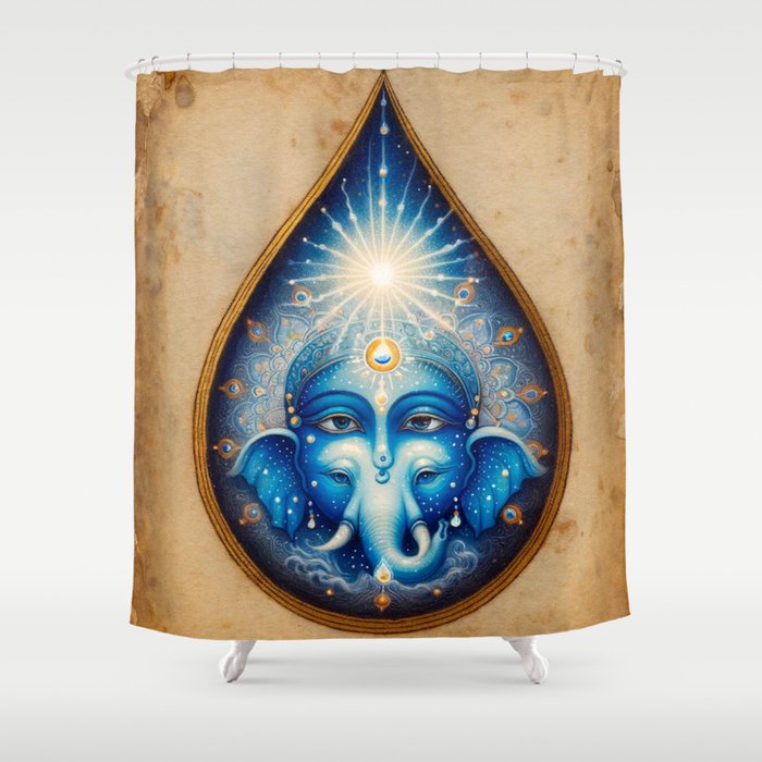 Water Elephant Shower Curtain