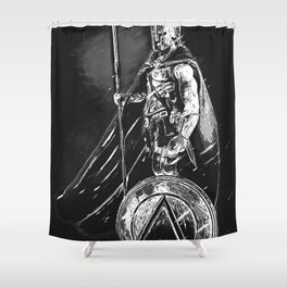 Spartan Hoplite Shower Curtain
