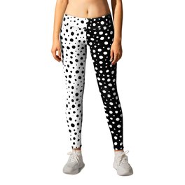 Black and white Polka Dots Leggings