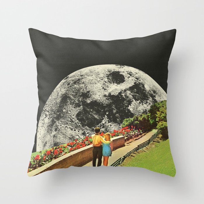 Moonwalk love Throw Pillow