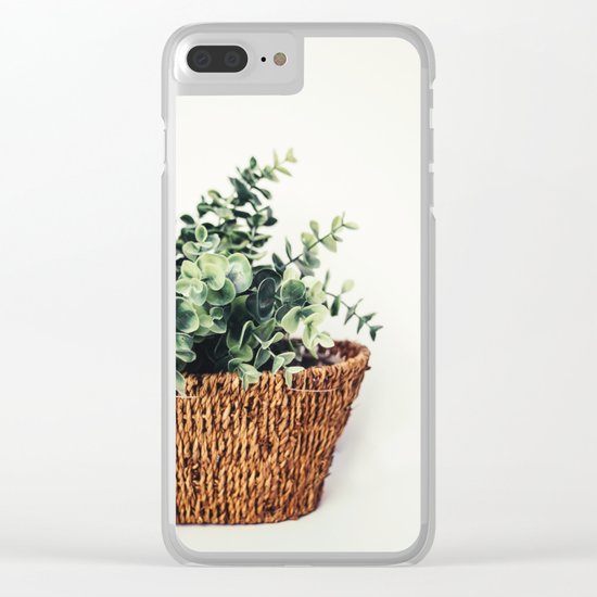 Plant On White Clear iPhone Case