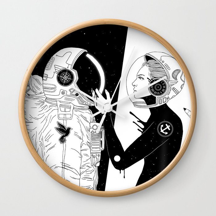 I Found a Space for Us Wall Clock
