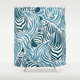 zebra pattern / love animal Shower Curtain