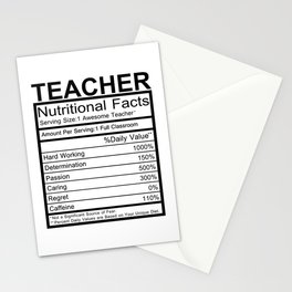 Teacher Stationery Card