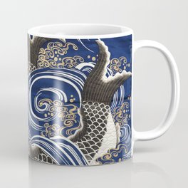 Gift Cover (Fukusa) with Carp in Waves Mug