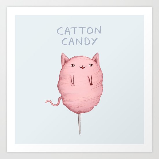 Catton Candy Art Print